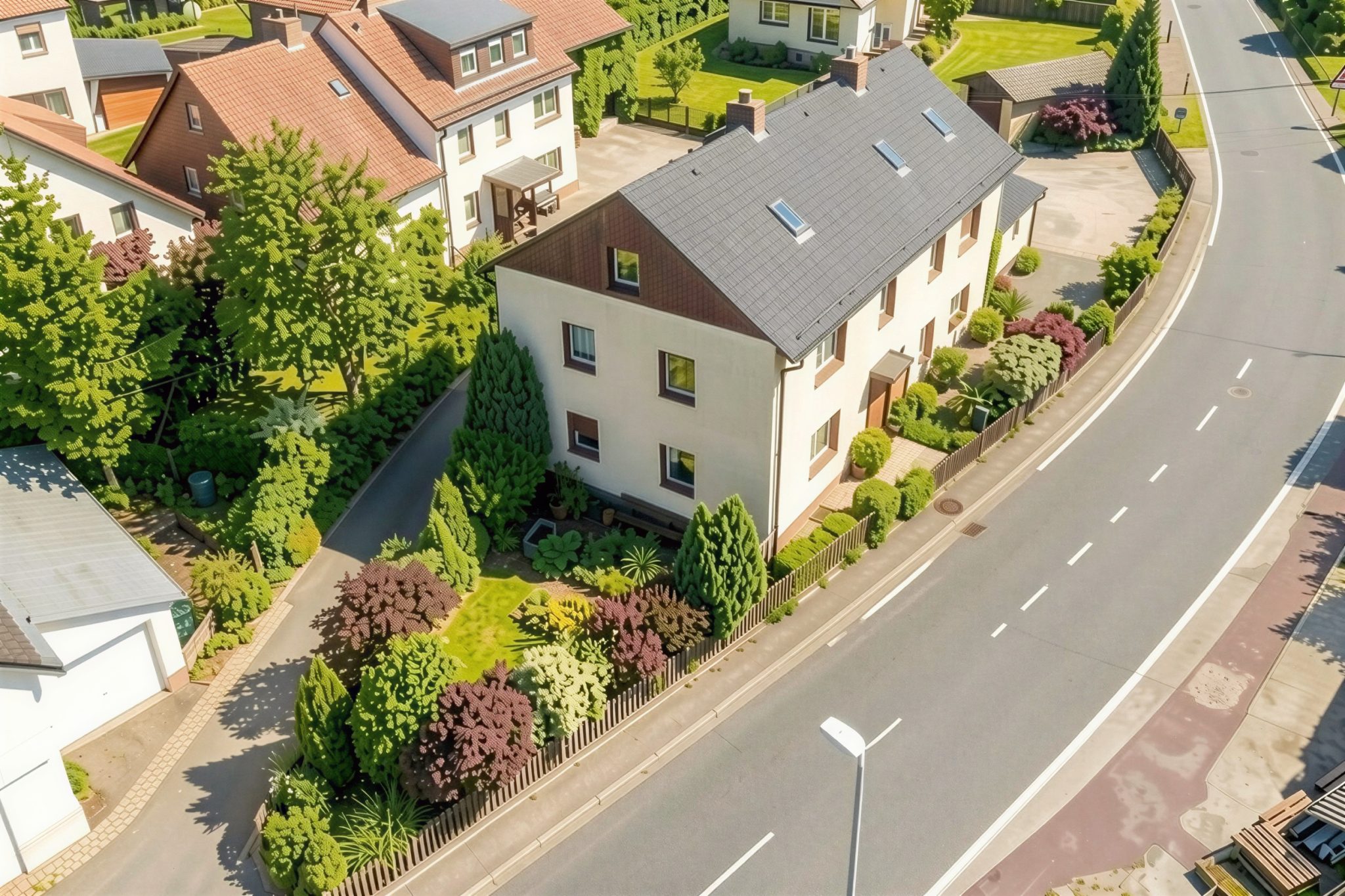 Immobilienangebot - Geroldsgrün Steinbach - Häuser - 4km von Bad Steben, 1-2 Familien-Haus mit 2 Garagen und Werkstatt