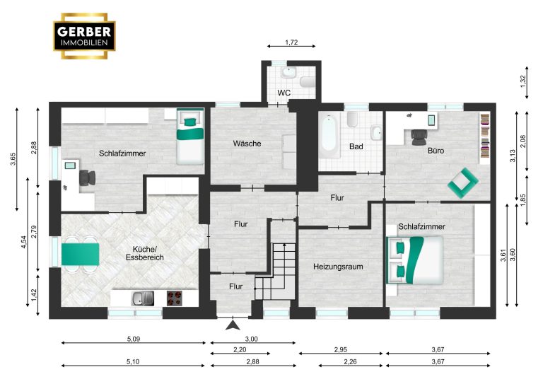 Immobilienangebot - Geroldsgrün Steinbach - Häuser - 4km von Bad Steben, 1-2 Familien-Haus mit 2 Garagen und Werkstatt