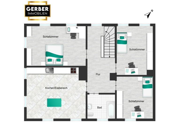 Immobilienangebot - Schwarzenbach am Wald - Häuser - Renovierte DHH mit viel Wohn-Nutzfläche