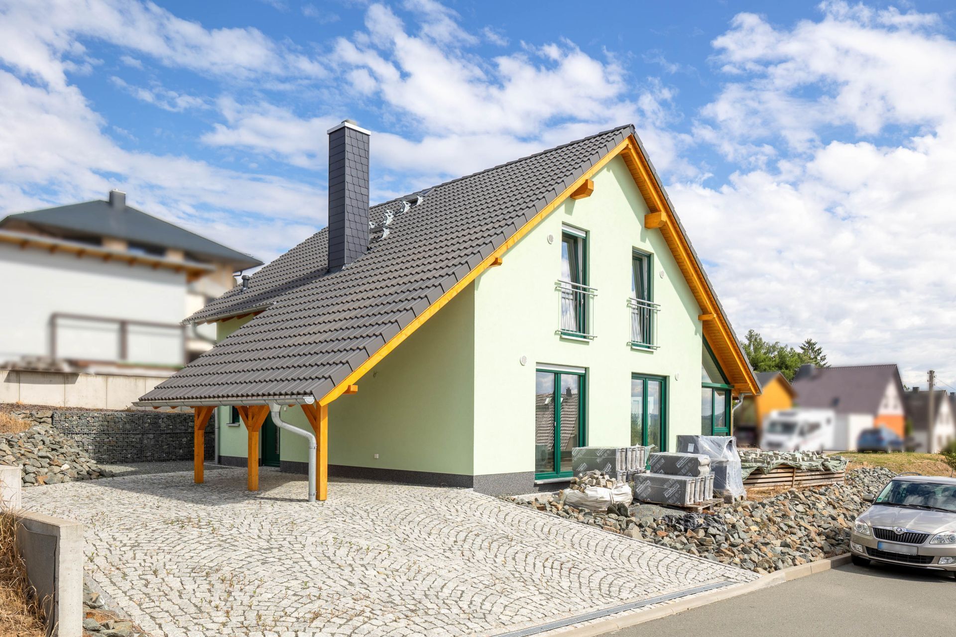 Immobilienangebot - Saalburg-Ebersdorf - Häuser - Zu vermieten: Neubau Erstbezug, Fußbodenheizung