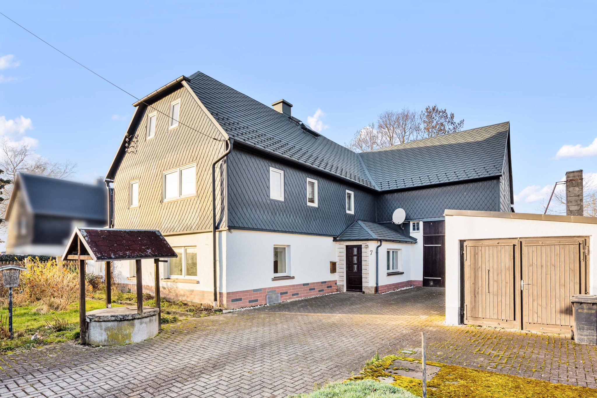 Immobilienangebot - Gefell - Häuser - Bauernhaus mit großer Scheune