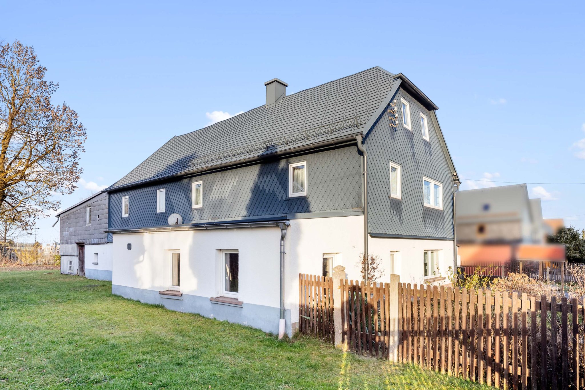 Immobilienangebot - Gefell - Häuser - Bauernhaus mit großer Scheune