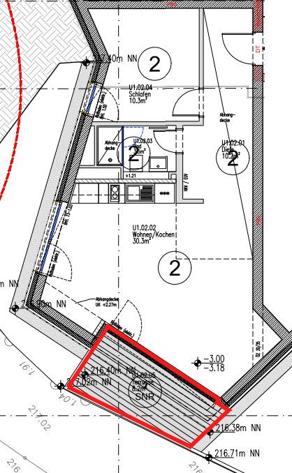 Immobilienangebot - Aachen - Alle - Modernes Wohnkonzept in Aachen-Süd: Zwei-Zimmer-Wohnung mit schöner Loggia und Tiefgarage!
