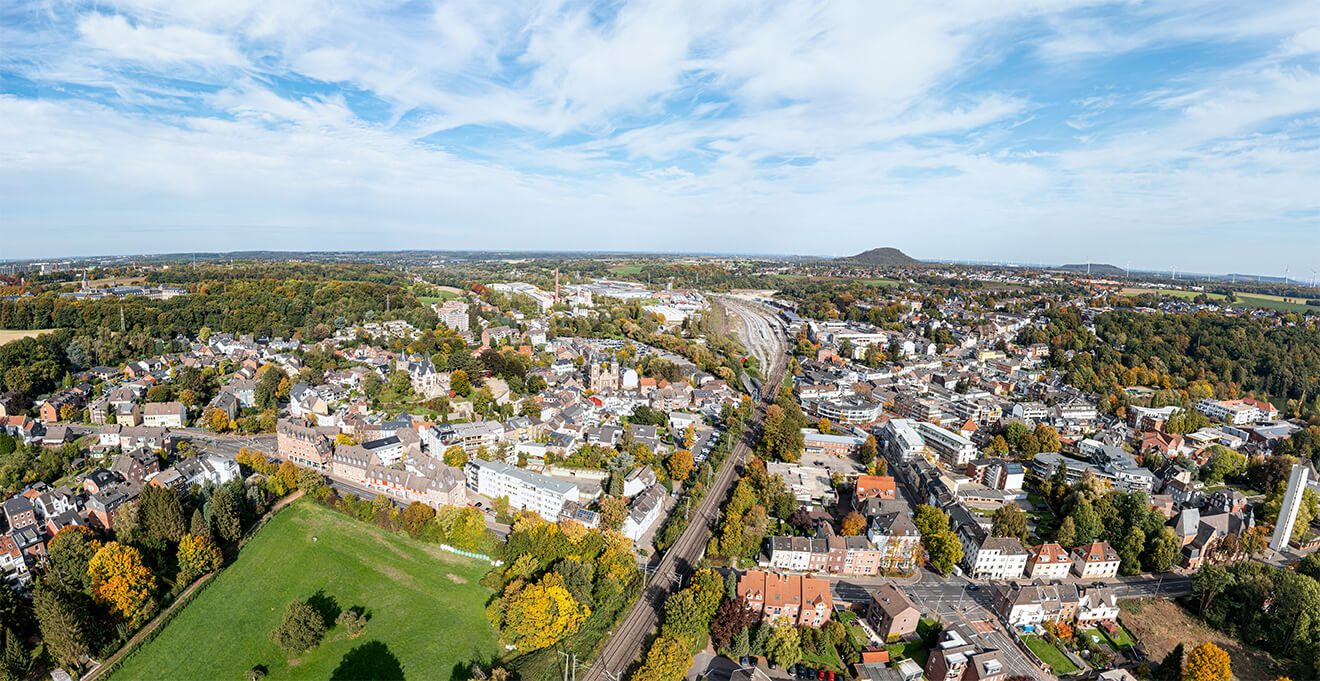 Luftbildaufnahme von Herzogenrath In Herzogenrath wohnen – attraktive Quartiere, gute Infrastruktur und Immobilienexpertise von Kotzur Immobilien