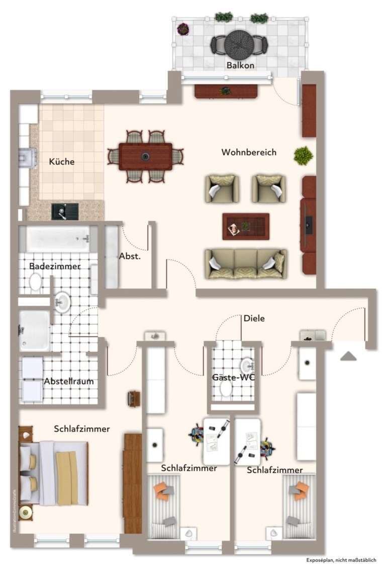 Immobilienangebot - Aachen - Alle - Viel Platz, viel Licht, viel Lebensqualität – Bezugsfreie 4-Zimmerwohnung mit Balkon in Aachen West!