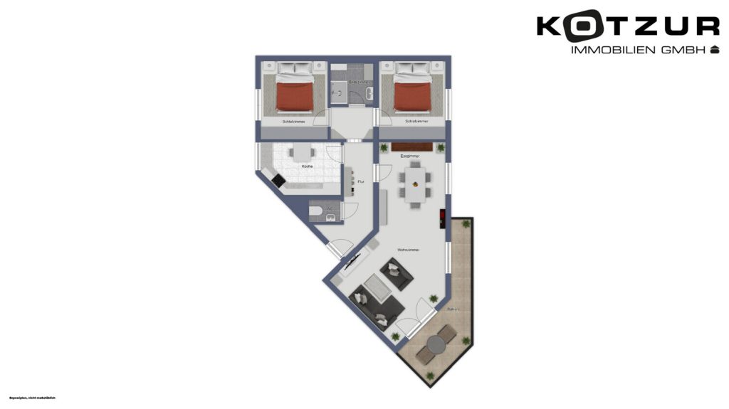 Immobilienangebot - Würselen - Alle - Geräumige 3 Zimmer-Erdgeschosswohnung mit Balkon + PKW Stellplatz in Würselen
