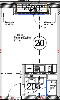 Immobilienangebot - Aachen - Alle - Modernes 1-Zimmer-Appartement mit Loggia in Aachen-Süd!
