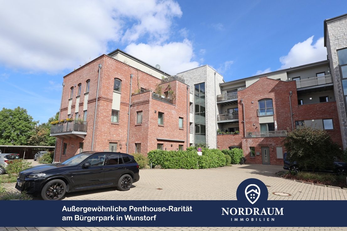Immobilienangebot - Wunstorf - Alle - Wohnen wie kein Zweiter – außergewöhnliche Penthouse-Rarität am Bürgerpark