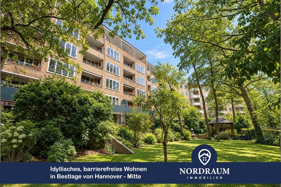 Immobilienangebot - Hannover - Alle - Idyllisches, barrierefreies Wohnen in Bestlage von Hannover - Mitte