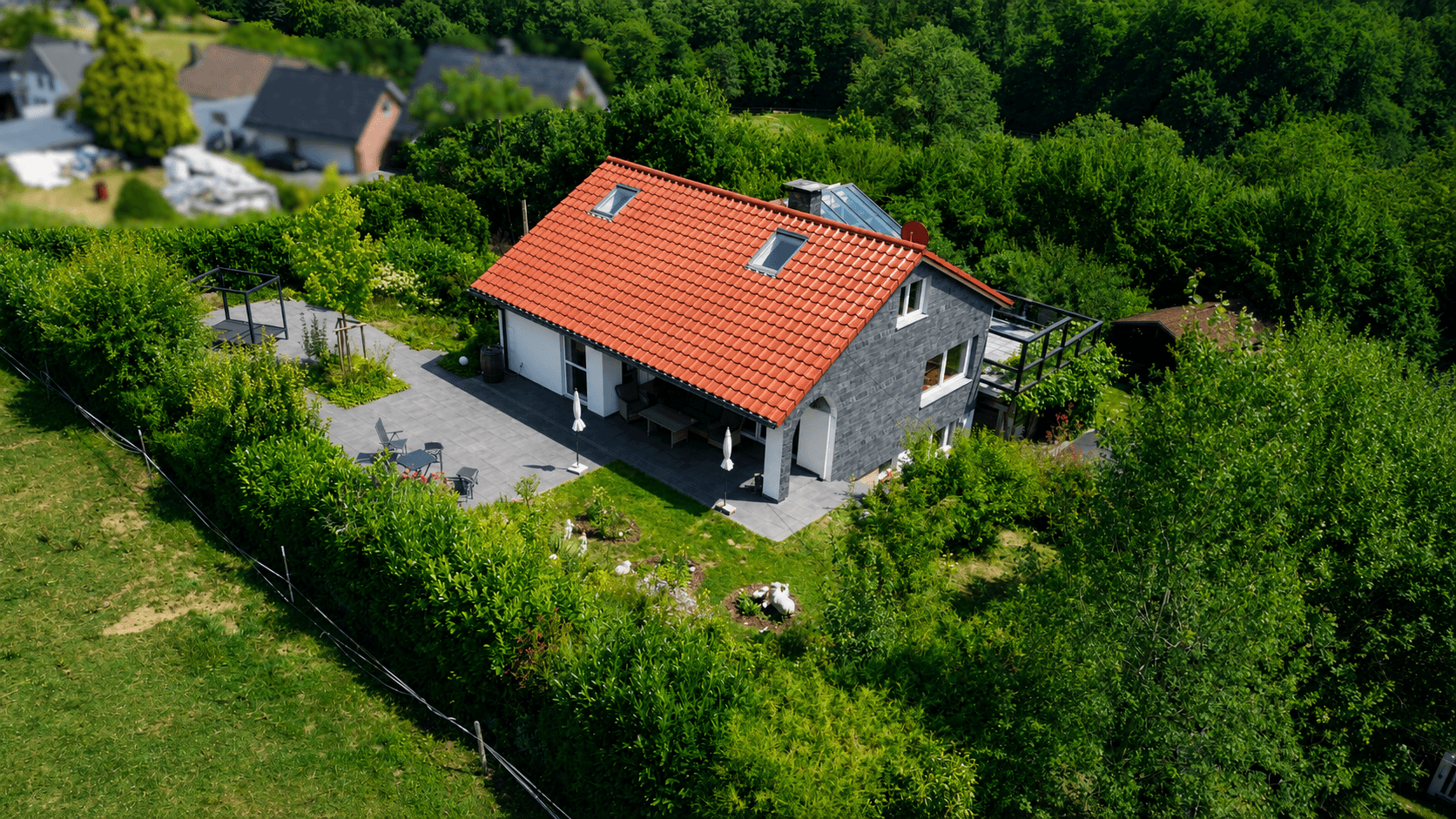 Immobilienangebot - Much - Haus - Naturnahes Wohnen – Einfamilienhaus mit Kamin, Wintergarten und traumhaftem Garten