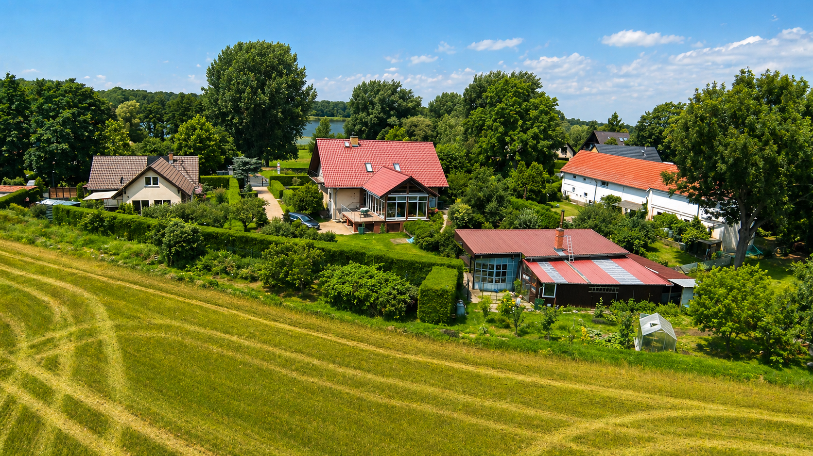 Immobilienangebot - Karwe - Alle - Zwischen Natur und Kreativität: EFH mit Atelier/Werkstatt und Bootssteg