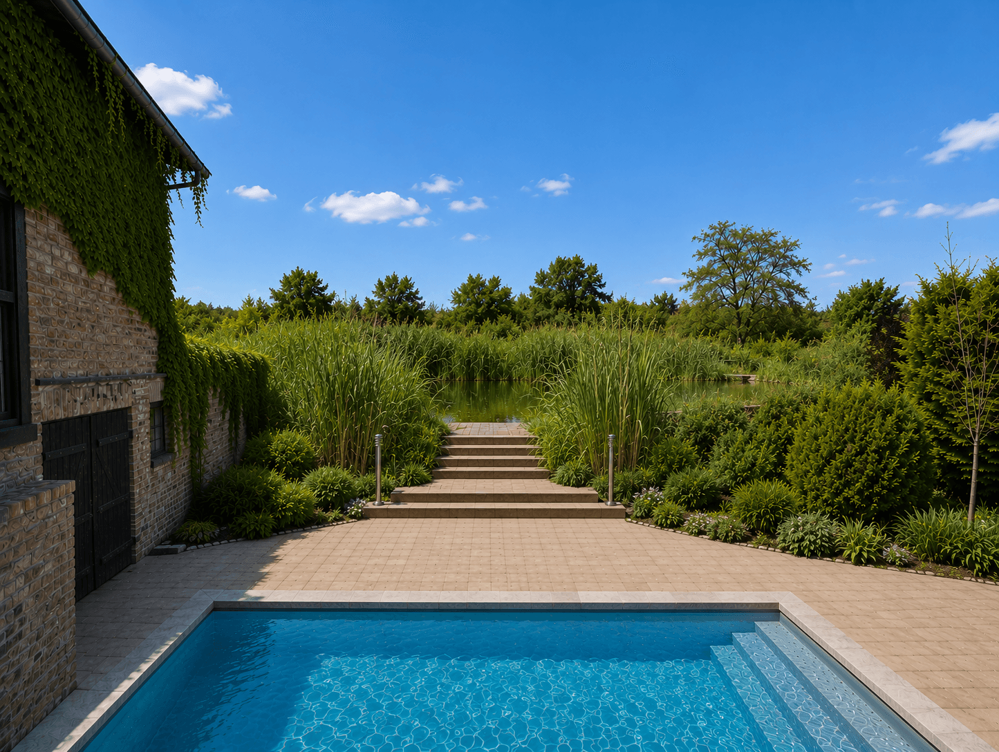 Immobilienangebot - Neuruppin - Alle - Saniertes Haus mit Halle, Stallungen,  Pool, Teich und Hühnerhaus – nur 4 km bis NP Schulplatz