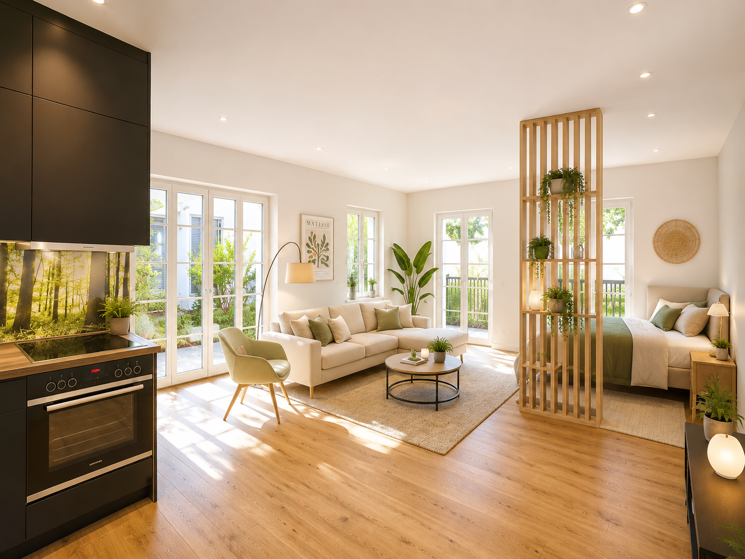 Immobilienangebot - Wustrau - Alle - Stylische Wohnung mit Garten direkt am Yachthafen - perfekt für 2