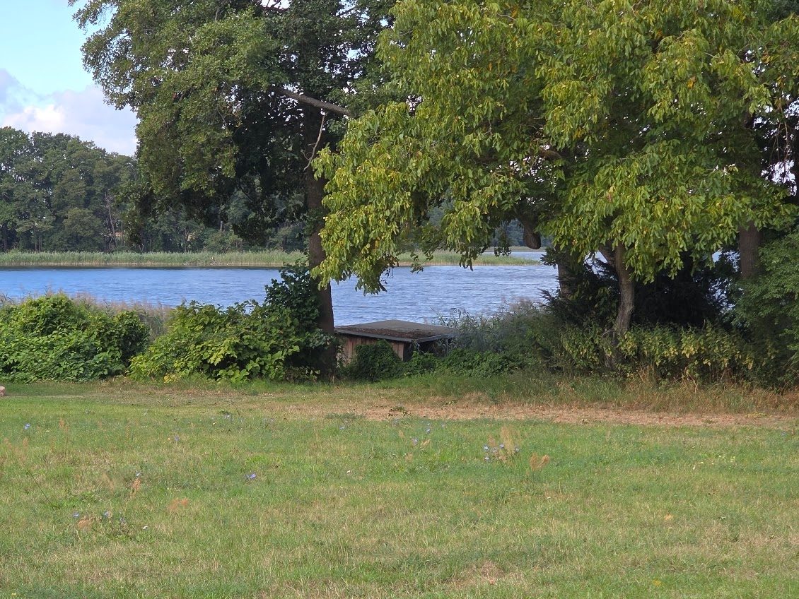 Immobilienangebot - Neuruppin - Alle - Fast erste Reihe zum See: Zwei Datschen mit Bootshaus und Steg