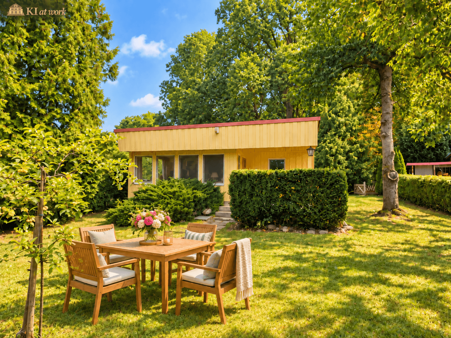Immobilienangebot - Neuruppin - Alle - Fast erste Reihe zum See: Zwei Datschen mit Bootshaus und Steg