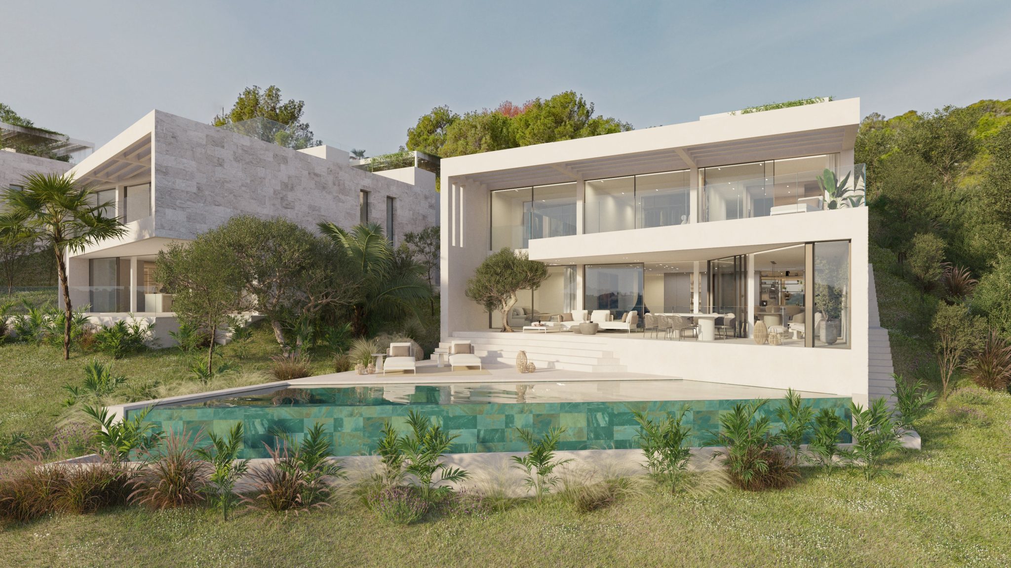 Immobilienangebot - Mallorca (Andratx) - Alle - Serena One Puristische Luxusresidenz mit Panoramablick auf Berge und Meer in Camp de Mar  Fertigstellung Q2 2026