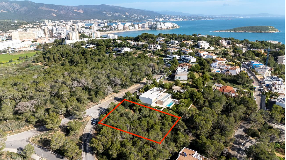 1LangLage Grundstück Immobilienangebot - Mallorca (Cala Vinyes) - Grundstücke - Exklusives Baugrundstück für freistehende Villa mit Meerblick in Cala Vinyes
