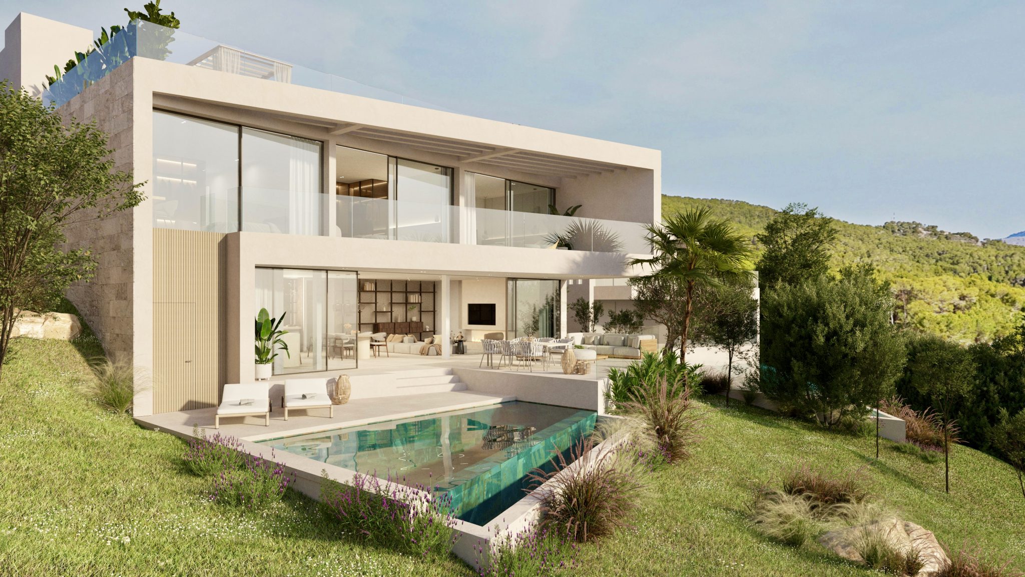 Immobilienangebot - Mallorca (Andratx) - Alle - Aurora One - Exklusiver Neubau einer modernen Luxusvilla mit beeindruckendem Meerblick in Camp de Mar - Fertigstellung Q2 2026