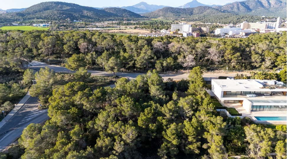 2LangAussicht auf die Berge Immobilienangebot - Mallorca (Cala Vinyes) - Grundstücke - Exklusives Baugrundstück für freistehende Villa mit Meerblick in Cala Vinyes