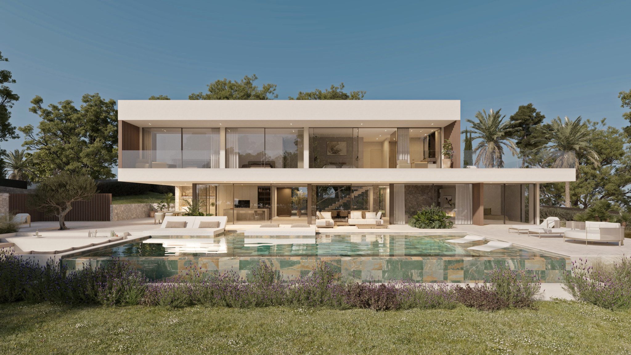 Immobilienangebot - Mallorca (Bunyola) - Alle - Nova One Moderne Luxus-Finca auf weitläufigem Grundstück mit exklusiver Ausstattung - Fertigstellung in Kürze