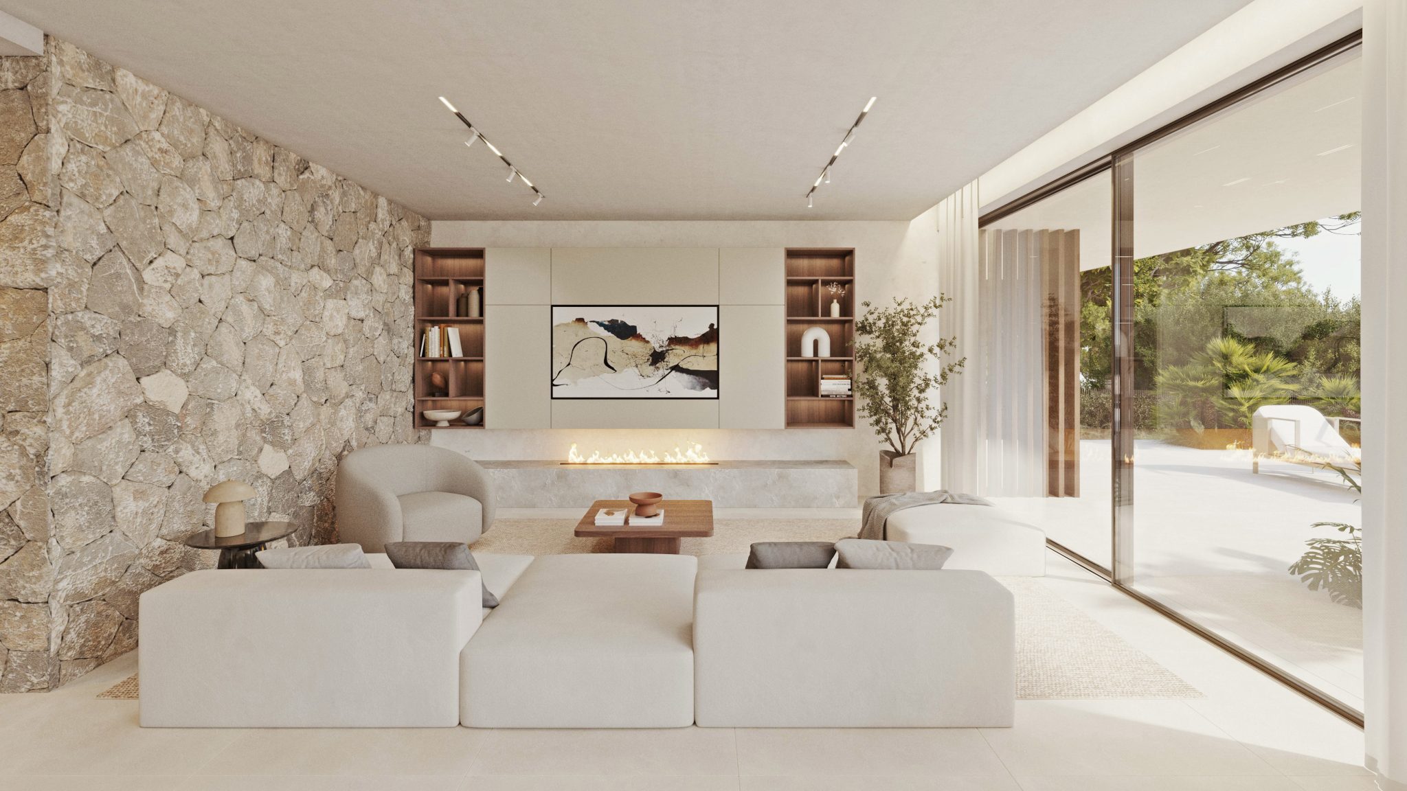 Immobilienangebot - Mallorca (Bunyola) - Alle - Nova One Moderne Luxus-Finca auf weitläufigem Grundstück mit exklusiver Ausstattung - Fertigstellung in Kürze