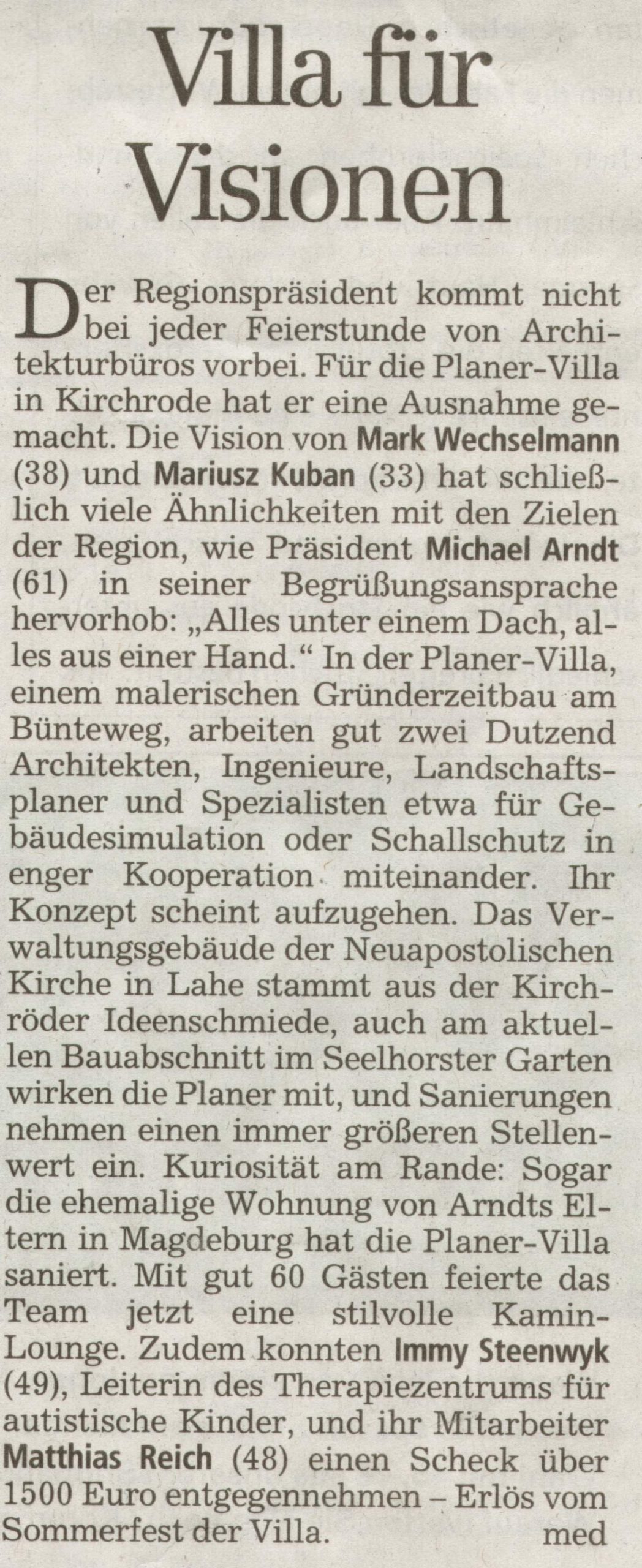 Villa für Visionen