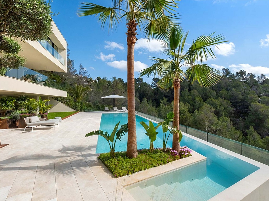 Immobilienangebot - Mallorca (Son Vida)  - Alle - Exklusive Neubauvilla mit Gästeapartment, Wellnessbereich und Meerblick in Son Vida
