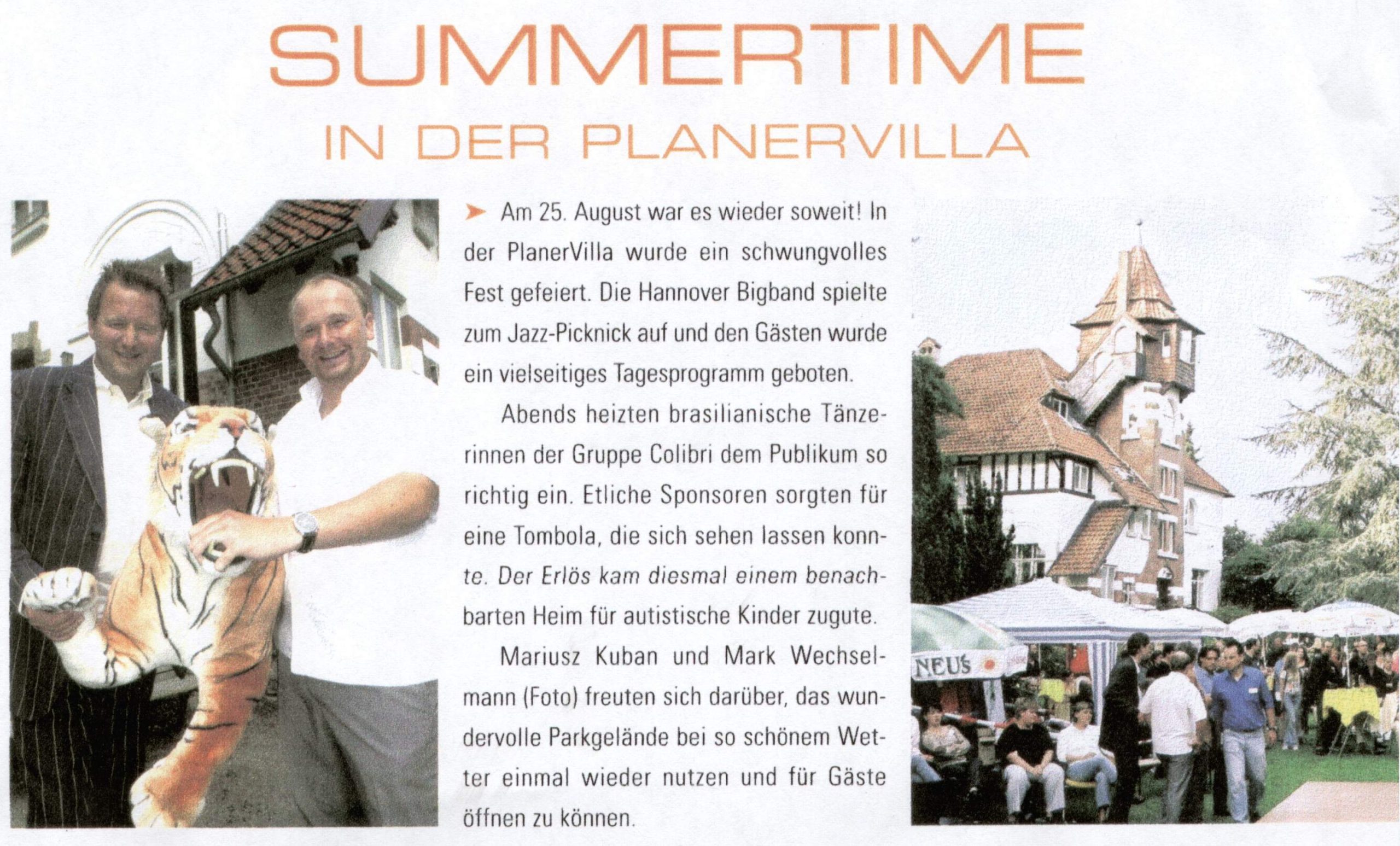 Summertime in der Planervilla