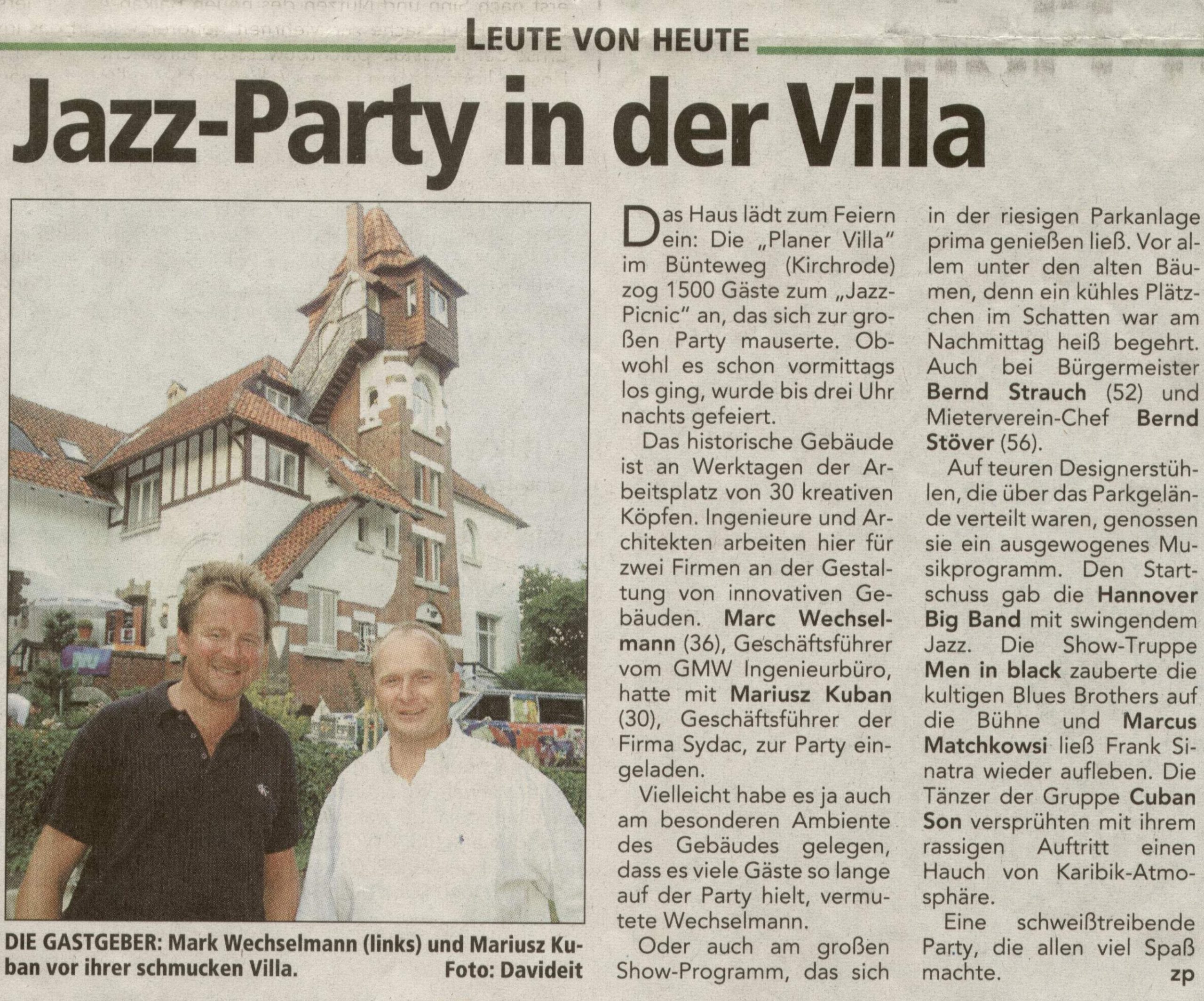Jazz-Party in der Villa