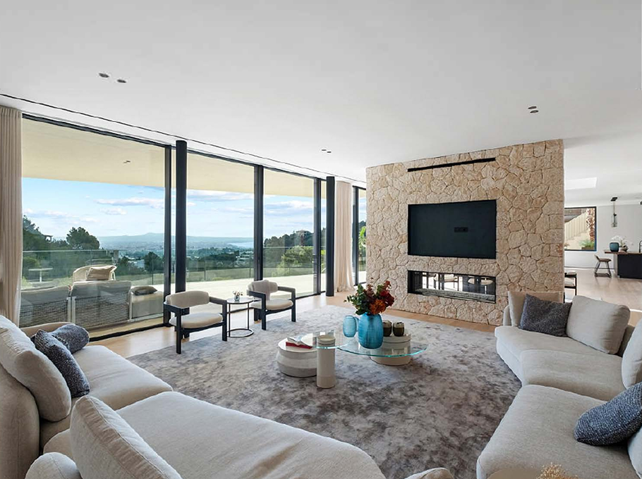 Immobilienangebot - Mallorca (Son Vida)  - Alle - Exklusive Neubauvilla mit Gästeapartment, Wellnessbereich und Meerblick in Son Vida