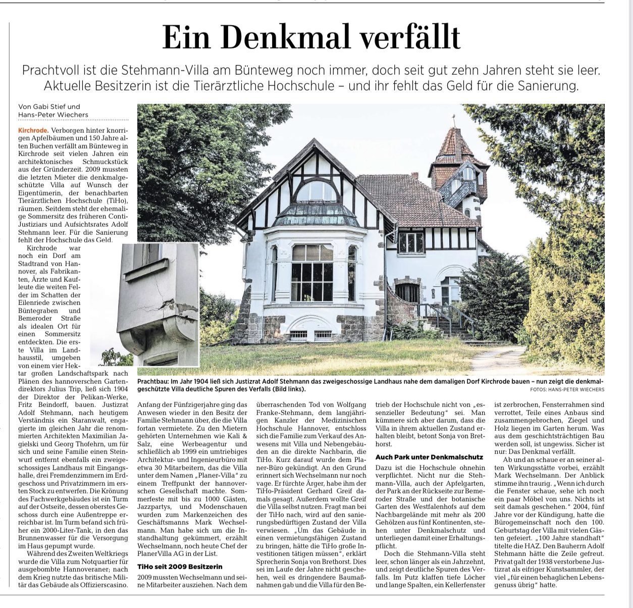 Ein Denkmal verfällt