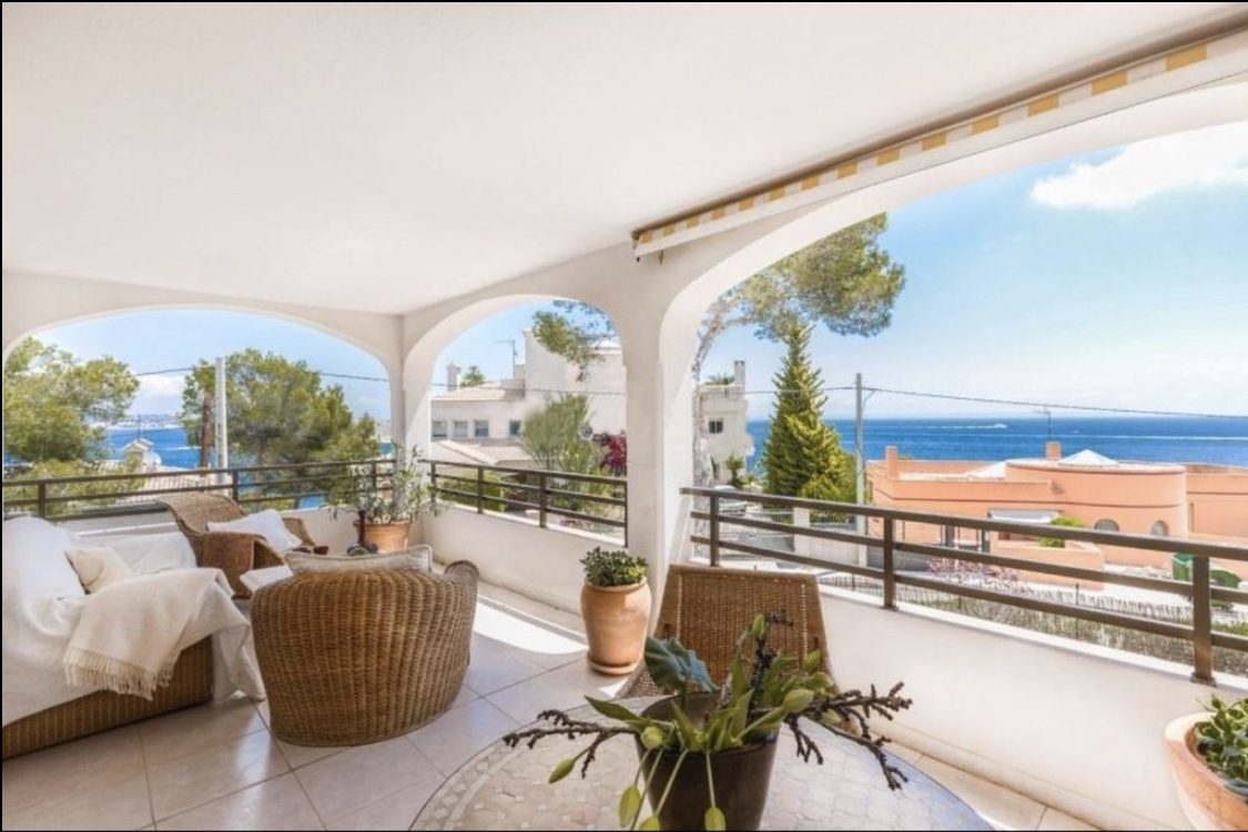 Immobilienangebot - Mallorca (Cala Vinyes) - Alle - Komfortable Meerblick-Wohnung mit großer Terrasse in begehrter Lage von Cala Vinyes zur Miete