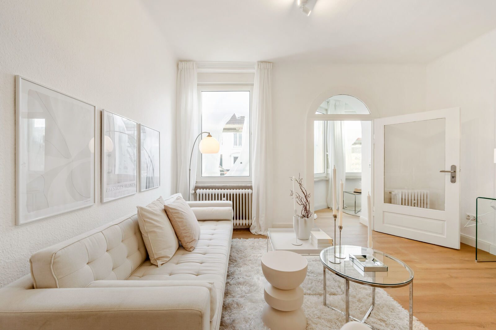 Wohnzimmer nach dem Home Staging, eingerichtet