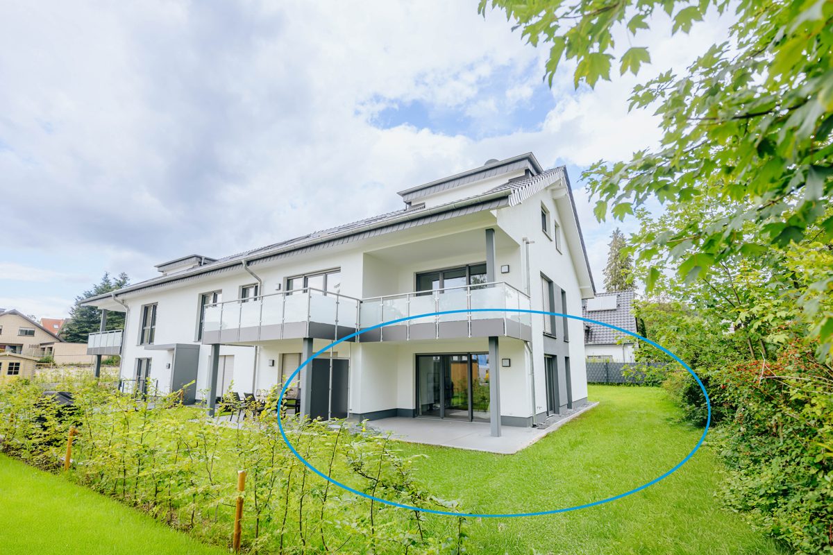 Immobilienangebot - Bielefeld / Senne - Alle - Neubau-Terrassenwohnung mit Garten und Stellplatz!