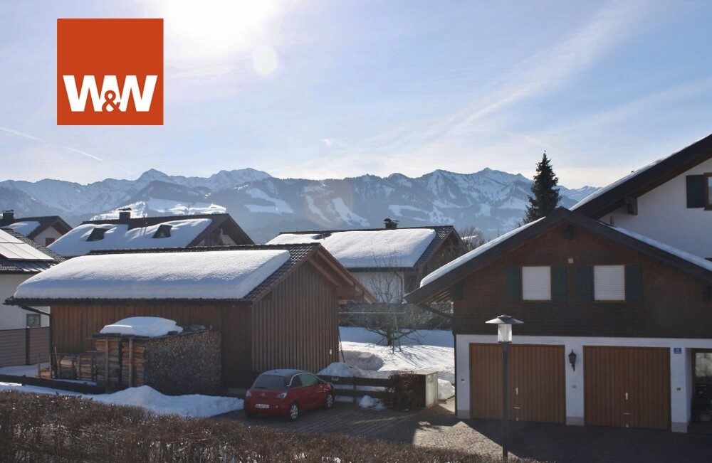 Immobilienangebot - Sonthofen - Alle - 3 - Zimmer - Wohnung mit Südbalkon und Bergsicht sowie Tiefgaragenstellplatz
