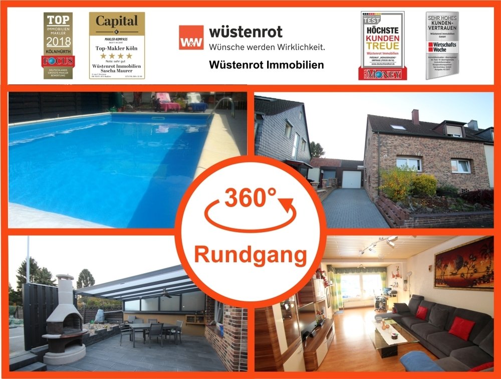 Immobilienangebot - Brühl - Haus - Verklinkertes Ein-/ Zweifamilienhaus mit Pool: Die Suche im beliebten Brühl hat ein Ende!