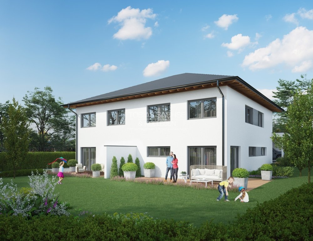 Immobilienangebot - Aicha vorm Wald - Alle - KFW55 - MODERNE, SCHLÜSSELFERTIGE DOPPELHAUSHÄLFTE: Neubau/ ansprechende Architektur/ herrliche Lage