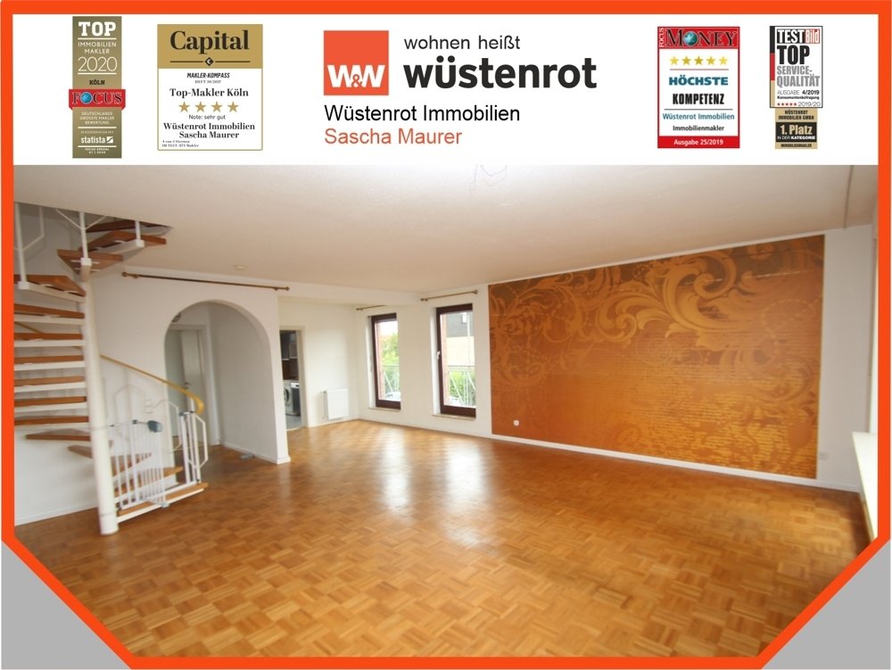Immobilienangebot - Pulheim - Alle - VERKAUFT: Frühstück auf dem eigenen Balkon: Lichtdurchflutete Maisonette-Wohnung in Pulheim-Sinnersdorf!
