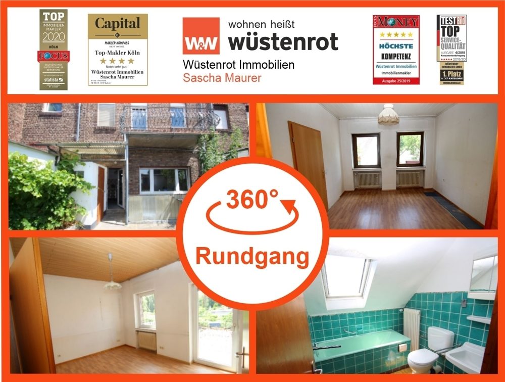 Immobilienangebot - Köln / Weiden - Alle - Verkauft !!! Renovierungsbedürftiges Reihenhaus mit Terrasse und Balkon sucht neue/n Eigentümer/in!