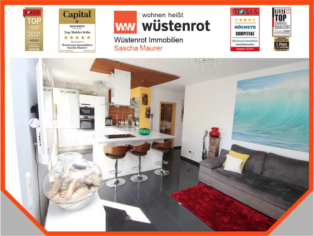 Immobilienangebot - Hürth - Alle - VERKAUFT: Mit 3D: Erdgeschosswohnung mit Garten! 
Barrierefrei und hochwertige Ausstattung