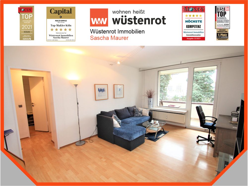 Immobilienangebot - Köln / Nippes - Alle - VERKAUFT: Gut geschnittene Eigentumswohnung mit Sonnen-Balkon