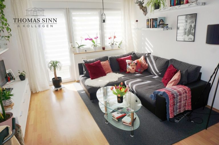 Immobilienangebot - Neckarsulm - Alle - Schöne, vermietete 2 Zimmer Wohnung mit Garage in zentraler Lage