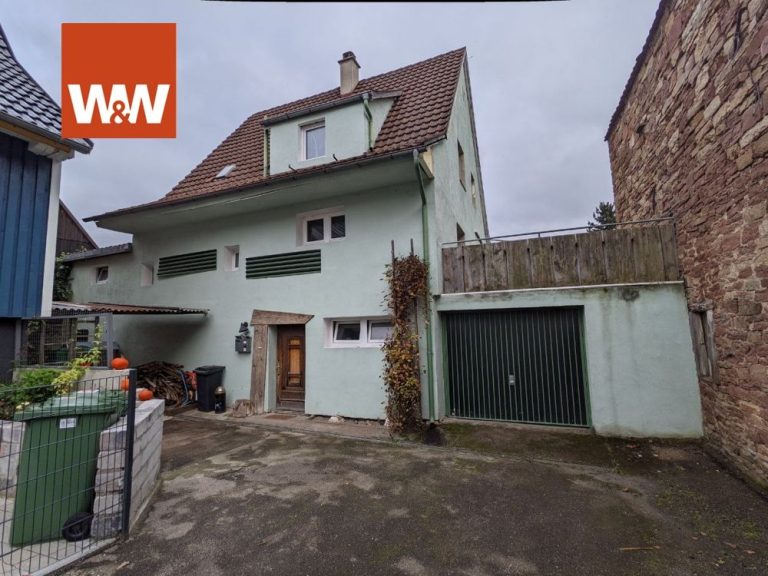 Immobilienangebot - Remchingen - Alle - Zweifamilienhaus mit Einliegerwohnung, großem Grundstück und Ausbaupotenzial