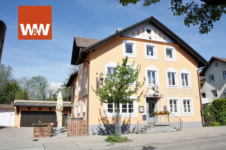 Immobilienangebot - Kempten (Allgäu) / Sankt Mang - Alle - Gaststätte mit Biergarten und 2 Wohneinheiten mit Doppelgarage