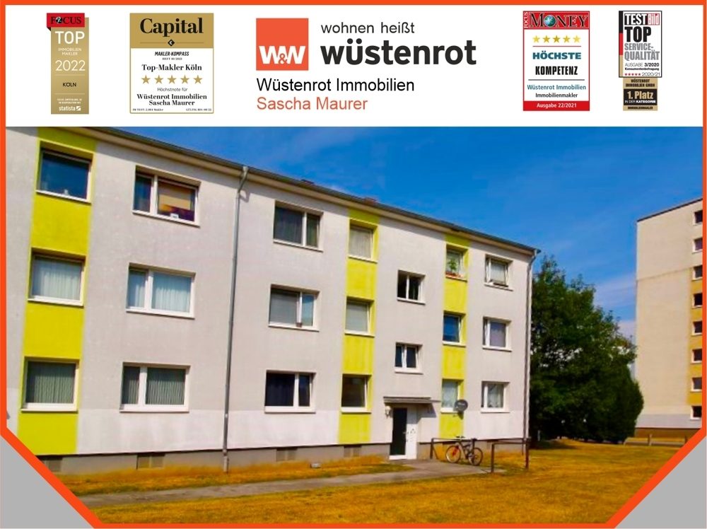Immobilienangebot - Düren - Alle - VERKAUFT: Attraktiv vermietete 2,5 Zimmer Wohnung im umfangreich modernisierter Wohnanlage!