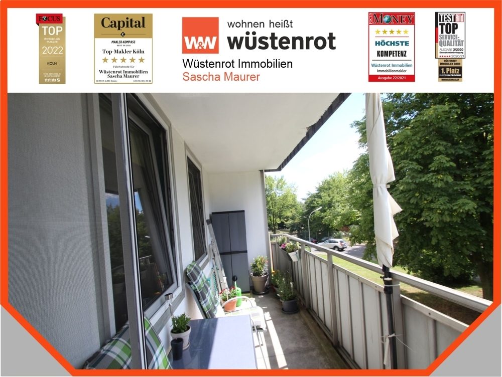 Immobilienangebot - Köln / Porz - Alle - VERKAUFT: Mit 3D: TOP Gepflegte Eigentumswohnung mit Balkon in Köln-Porz!