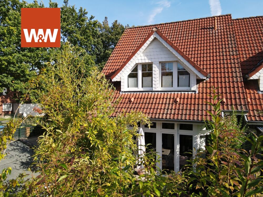 Immobilienangebot - Papenburg - Alle - Reihenendhaus zentrumnah und doch im Grünen.
ca.97 m² Wohnfläche, plus ca.14 m² Studio, plus Nutzfl.