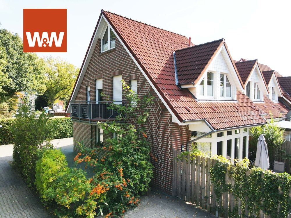 Immobilienangebot - Papenburg - Alle - Reihenendhaus zentrumnah und doch im Grünen.
ca.97 m² Wohnfläche, plus ca.14 m² Studio, plus Nutzfl.