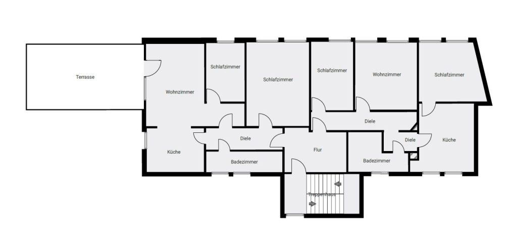 Immobilienangebot - Ansbach - Alle - Ensemble aus drei Wohnhäusern. Größtenteils bezugsfrei, im Sanierungsgebiet.