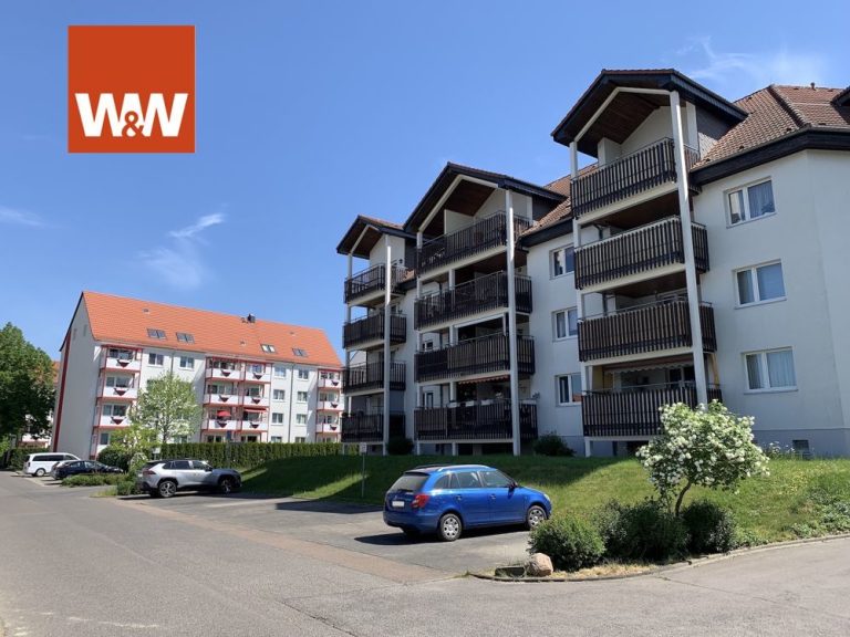Immobilienangebot - Wermsdorf - Alle - Attraktive Eigentumswohnung mit Balkon, Blick zum Schloss und Stellplatz - Eigennutzung möglich